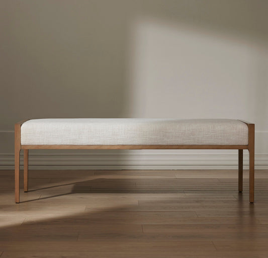 Upholstered Bench - Bluff - Natural